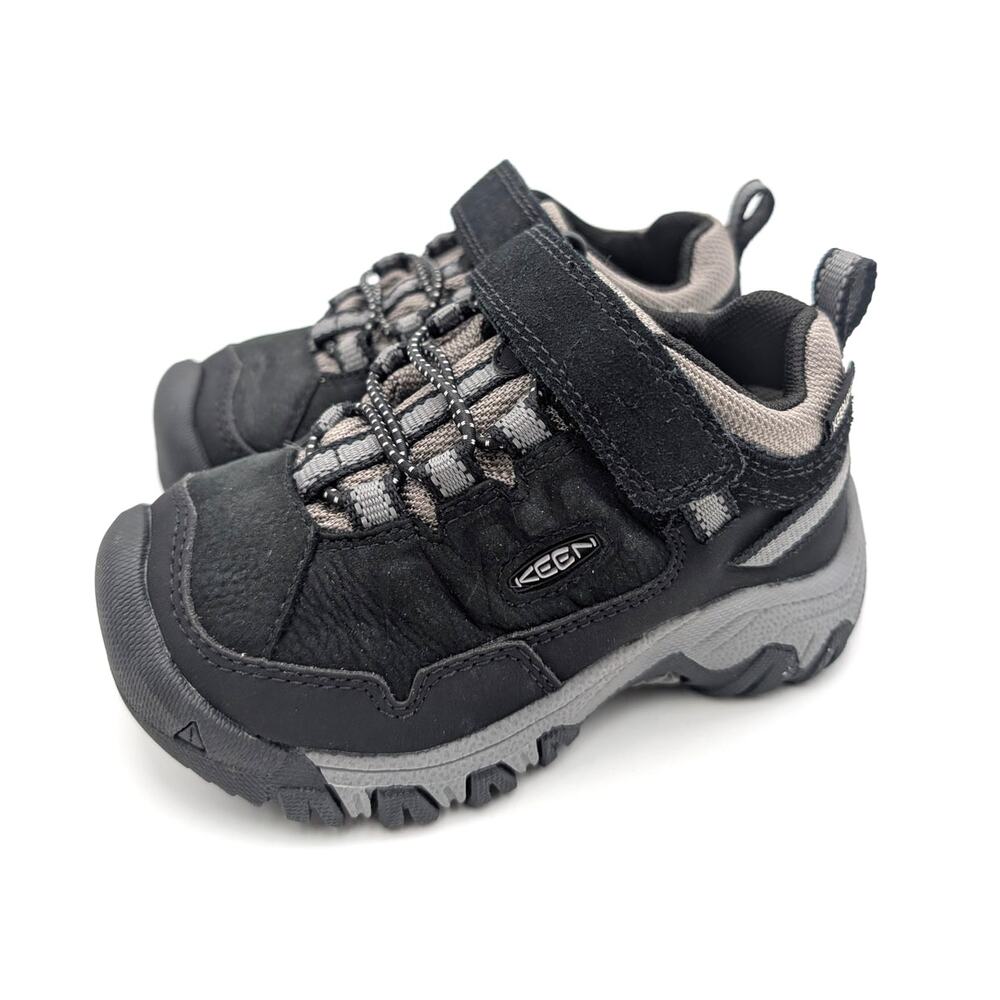 Keen Targhee IV Waterproof Hiking Shoes Kids' Black/Steel Grey Size US8 EU24